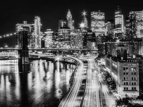 New York at Night - New York by Fabian Kimmel, Photography for Sale on Singulart