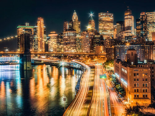 Big City Lights - New York de Fabian Kimmel, Fotografía a la venta en Singulart
