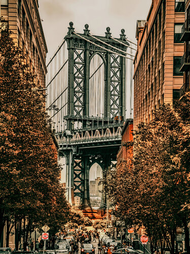 Brooklyn Bridge - New York di Fabian Kimmel, Fotografia in vendita su Singulart