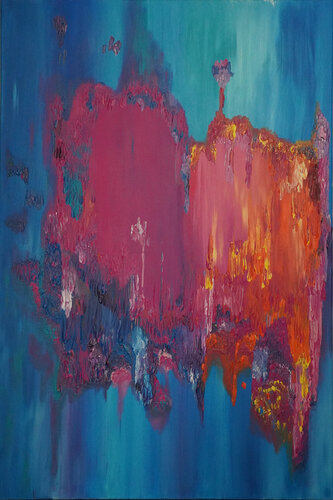 Burning Heart van Fabian Kimmel, Schilderij te koop op Singulart