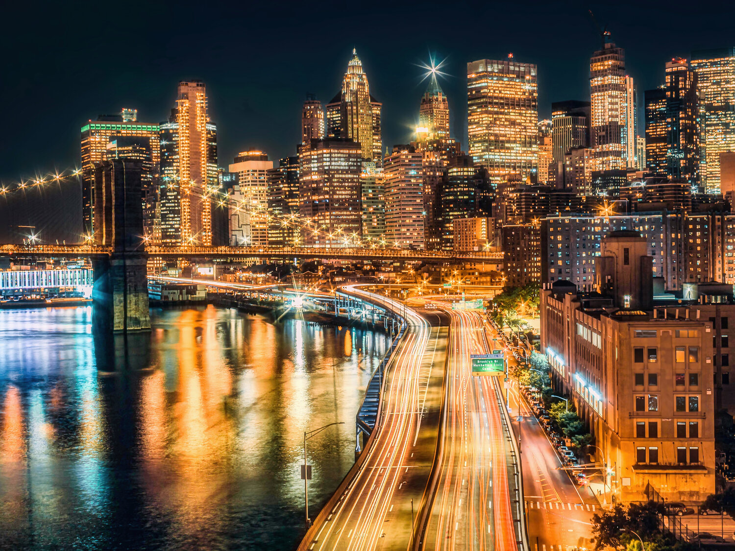 Big City Lights - New York Fabian Kimmel Photographie à vendre