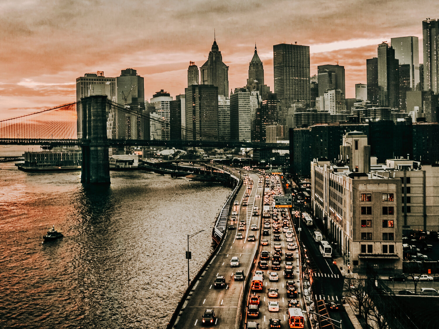 Manhattan in Fall Colors - New York Fabian Kimmel Photography for sale