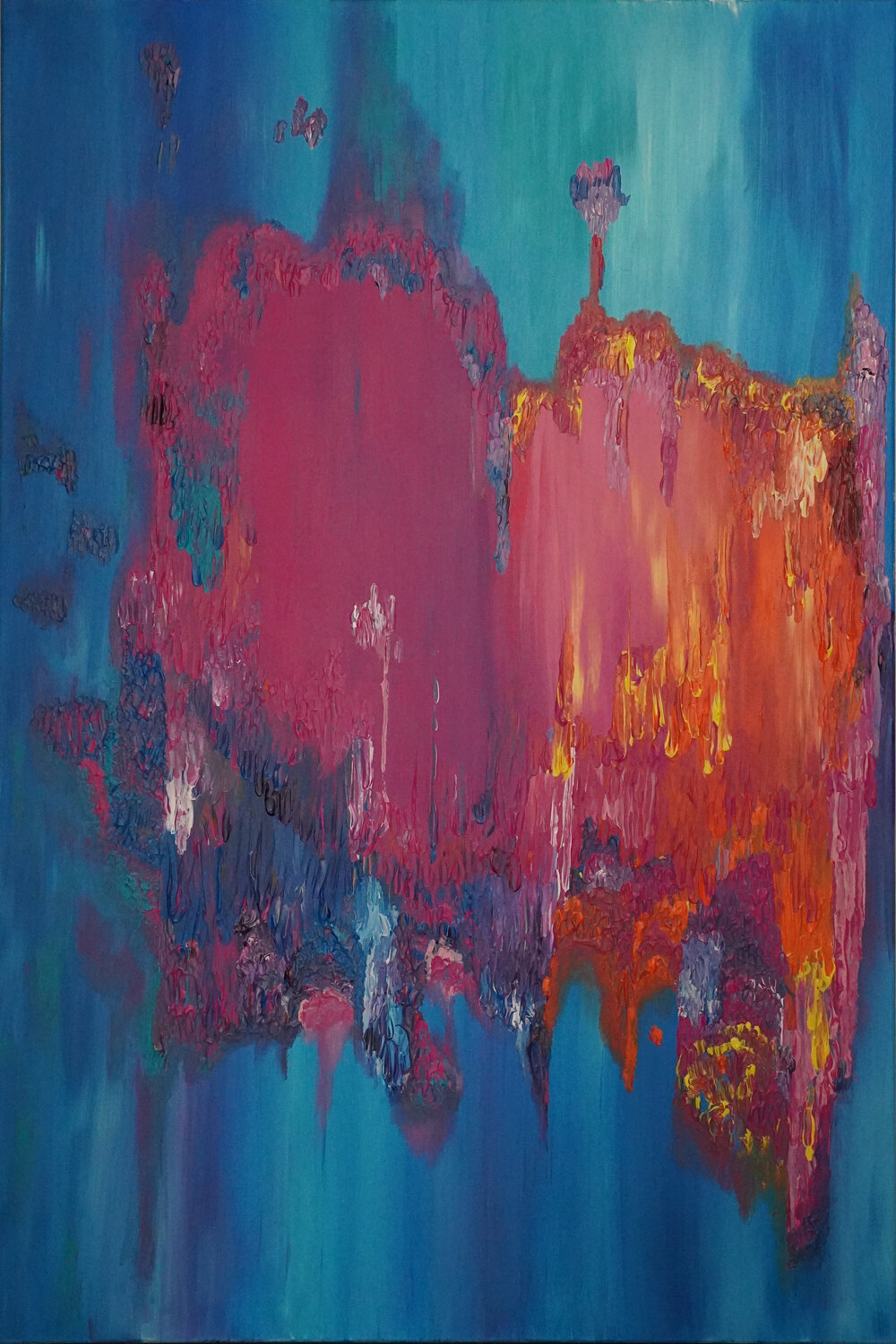 Burning Heart Fabian Kimmel Origineel schilderij te koop