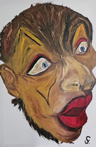 L'incrédule by Steeve Grangier, Painting for Sale on Singulart