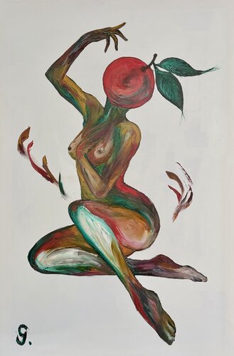 La femme mandarine van Steeve Grangier, Schilderij te koop op Singulart