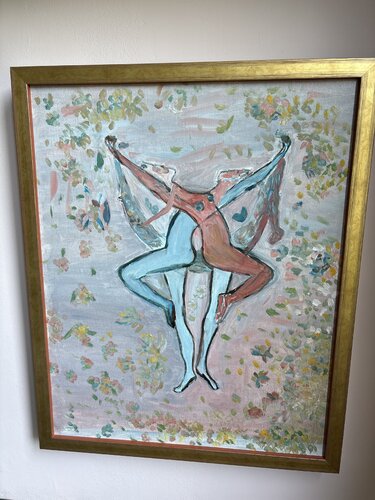Danseuse double par Anouchka Freud (nom d'artiste), Peinture en vente sur Singulart