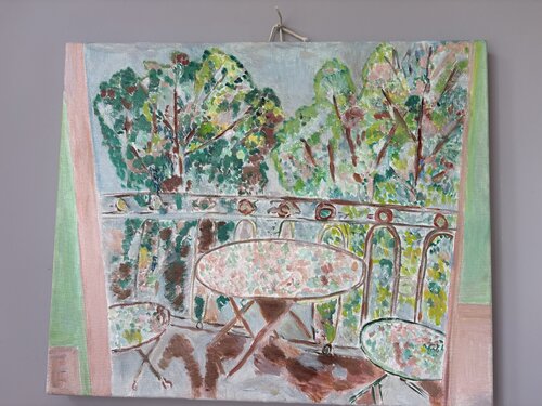 Vue de mon balcon de Anouchka Freud (nom d'artiste), Pintura a la venta en Singulart