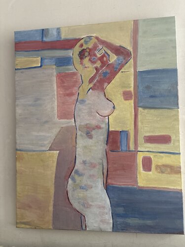 Nu sous la douche par Anouchka Freud (nom d'artiste), Peinture en vente sur Singulart