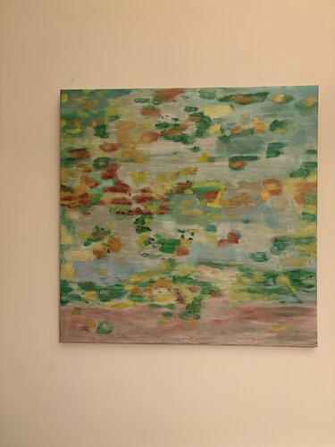 Abstrait - Inspiration Monet von Anouchka Freud (nom d'artiste), Malerei kaufen auf Singulart