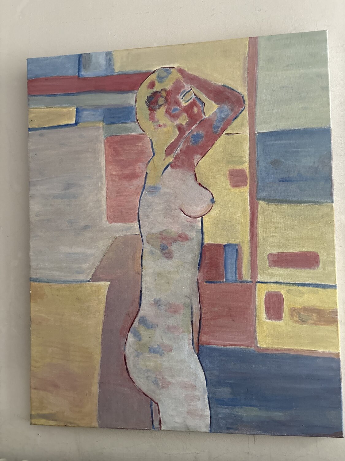 Nu sous la douche Anouchka Freud (nom d'artiste) Peinture originale à vendre