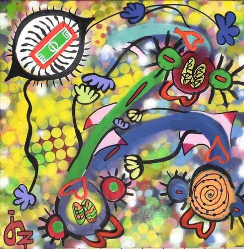 Profusion "Football Pitch" by Juan Martinez, Painting for Sale on Singulart