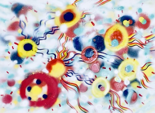 ÉRUPTION by Juan Martinez, Painting for Sale on Singulart