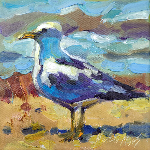 Seagull de Natalia Miasnikova, Pintura a la venta en Singulart