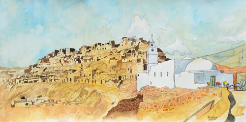 deserto Tunisino by Pierre David Cavallari, Painting for Sale on Singulart