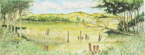 lago Trasimeno par Pierre David Cavallari, Peinture en vente sur Singulart