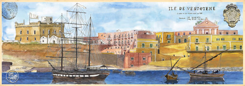 Ile de Ventotene 1800 sec. par Pierre David Cavallari, Édition en vente sur Singulart