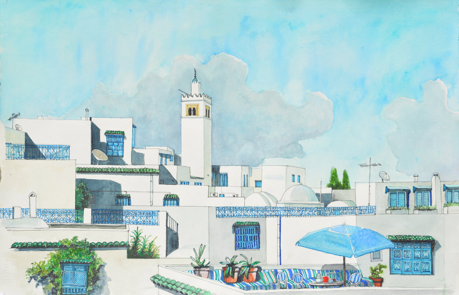 tetti Sidi Bou Saiid Pierre David Cavallari