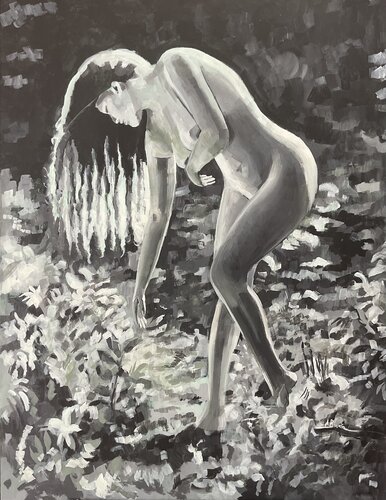 Desnudo al natural par Mª Angeles Sánchez Buendía, Peinture en vente sur Singulart