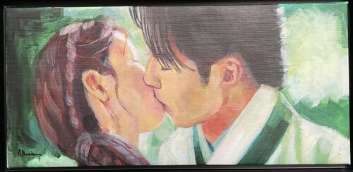 Beso 2 par Mª Angeles Sánchez Buendía, Peinture en vente sur Singulart