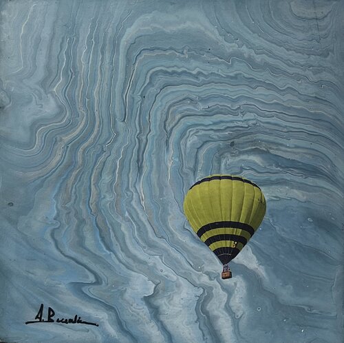 Cielos imposibles 3 by Mª Angeles Sánchez Buendía, Painting for Sale on Singulart