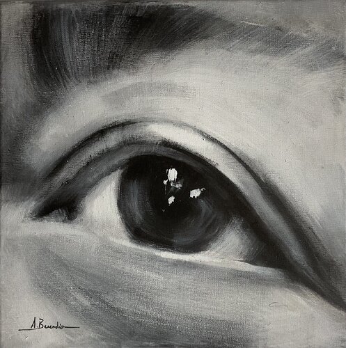 Ojo 3 by Mª Angeles Sánchez Buendía, Painting for Sale on Singulart