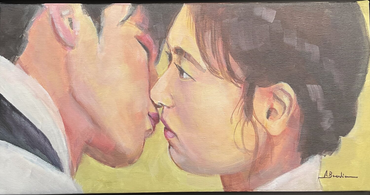 Beso 1 Angeles Sánchez Buendía Originalgemälde zu verkaufen