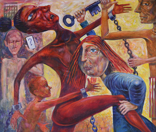 THE KEY TO CHAINS by Robert Ford, Painting for Sale on Singulart