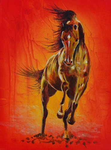 Fiery Horse by Barry Sears, Painting for Sale on Singulart