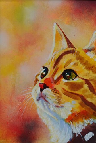 Golden Gaze by Barry Sears, Painting for Sale on Singulart