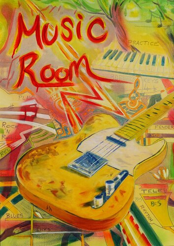 Music Room by Barry Sears, Painting for Sale on Singulart