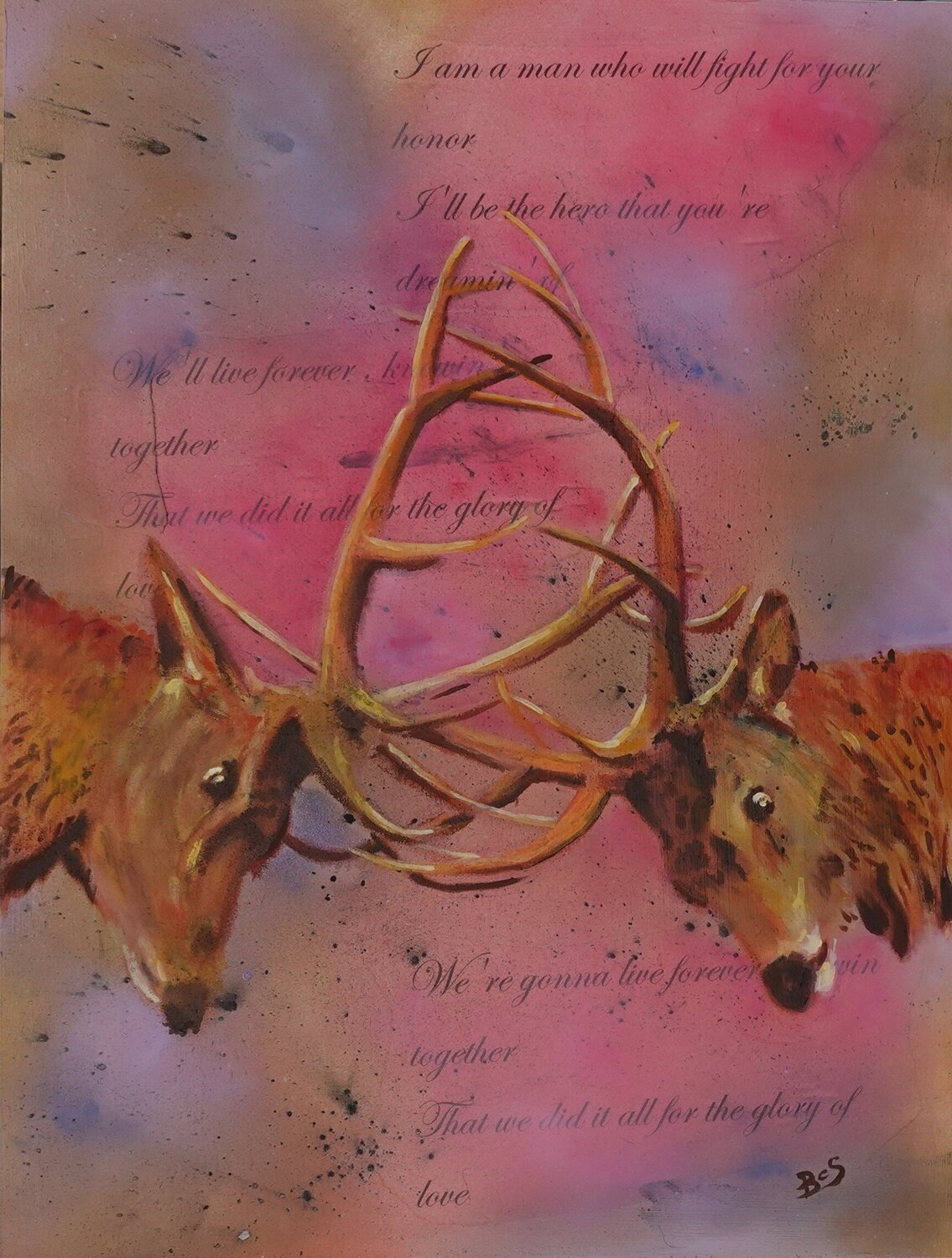 Stag Party Barry Sears Pintura original en venta