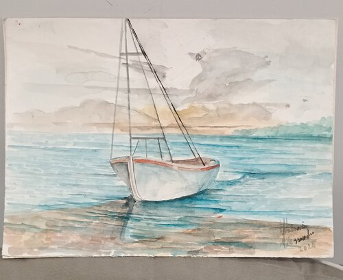 La tranquillità van Alessandro Maiani, Werk op papier te koop op Singulart