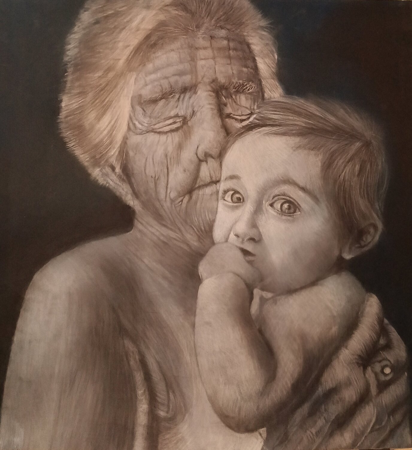 Lo sguardo dell'angelo Alessandro Maiani Originalgemälde zu verkaufen