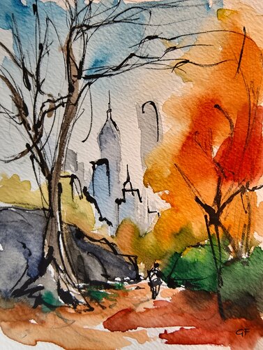 Path Through the Quiet City von Gunta Frīdenberga, Digital kaufen auf Singulart