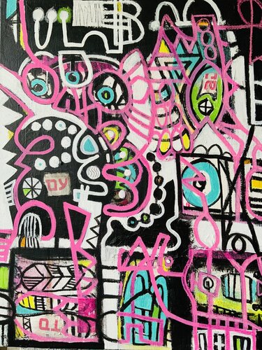 Jahrmarkt van Annette Pfister, Schilderij te koop op Singulart