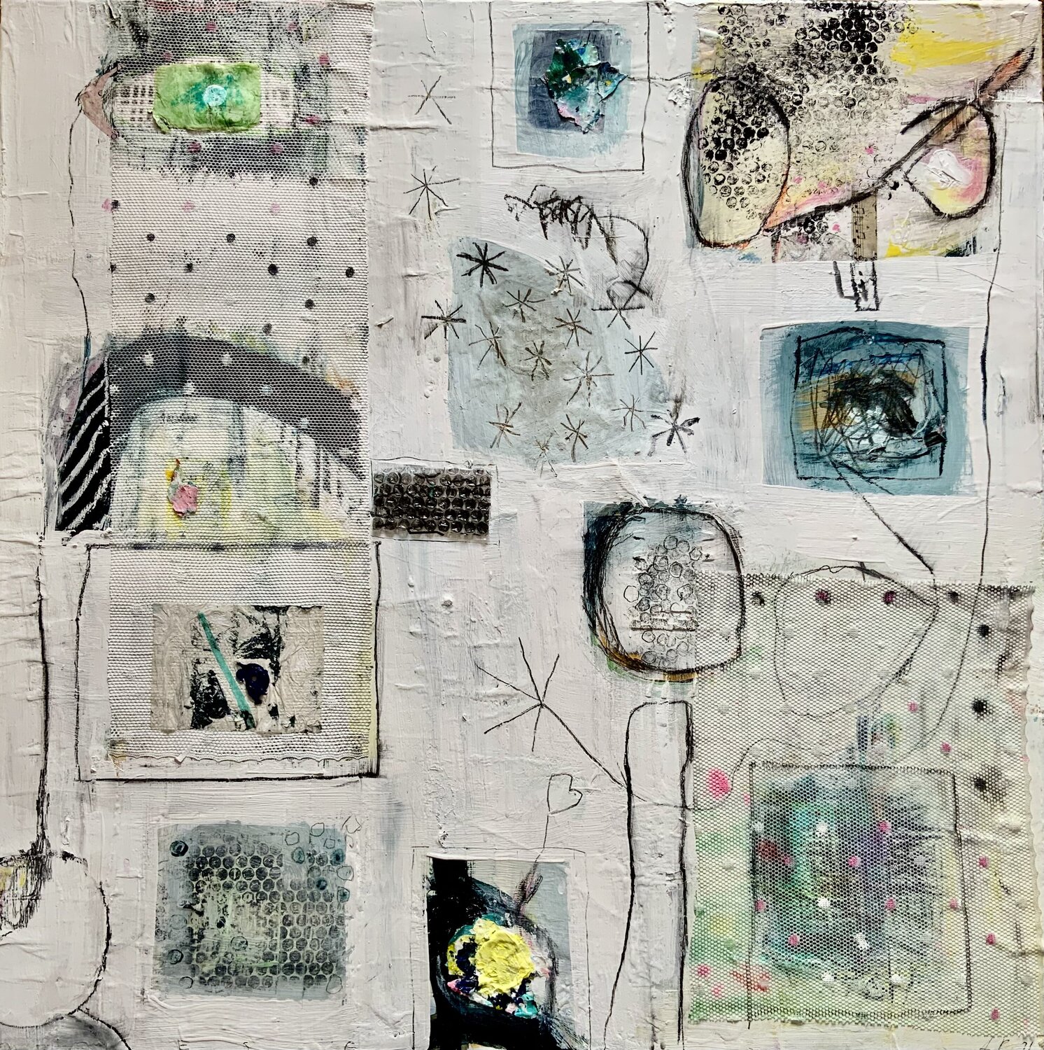 Kopf, Herz und Hand Annette Pfister Original painting for sale