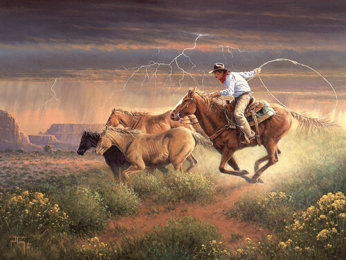 Hot Pursuit by Jack Terry, Print for Sale on Singulart