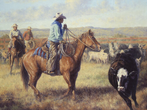 The Cowhorse by Jack Terry, Print for Sale on Singulart