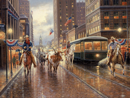 Old Downtown Fort Worth by Jack Terry, Print for Sale on Singulart