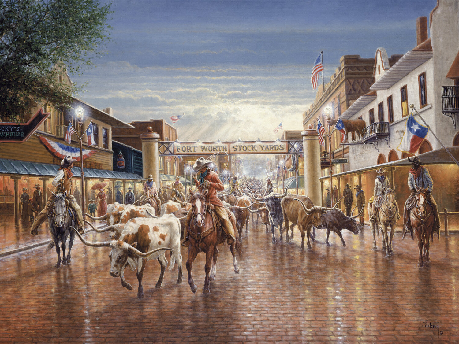 Cowtown Jack Terry Print for sale