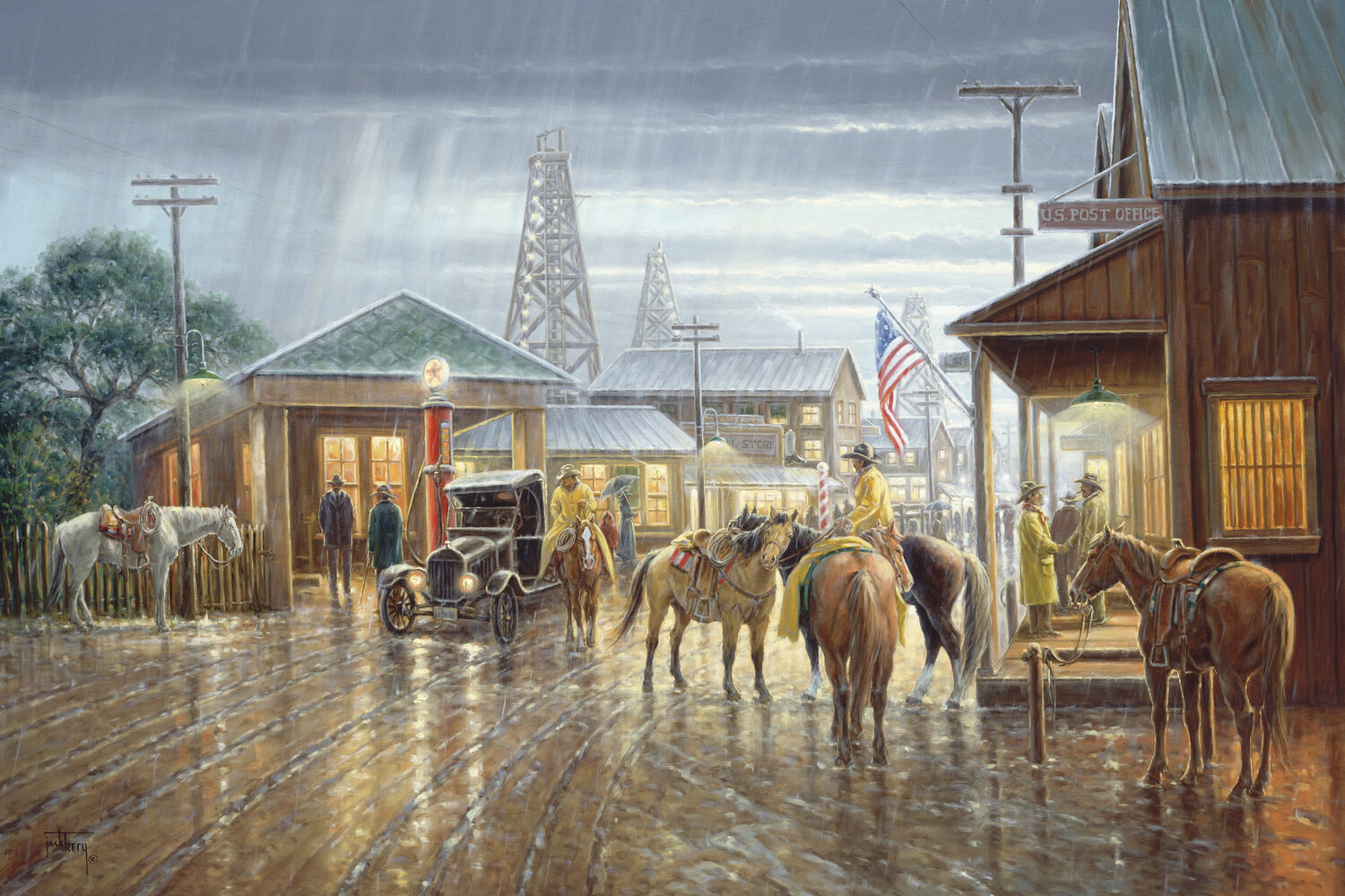 Remembering the Old Times Jack Terry Print for sale