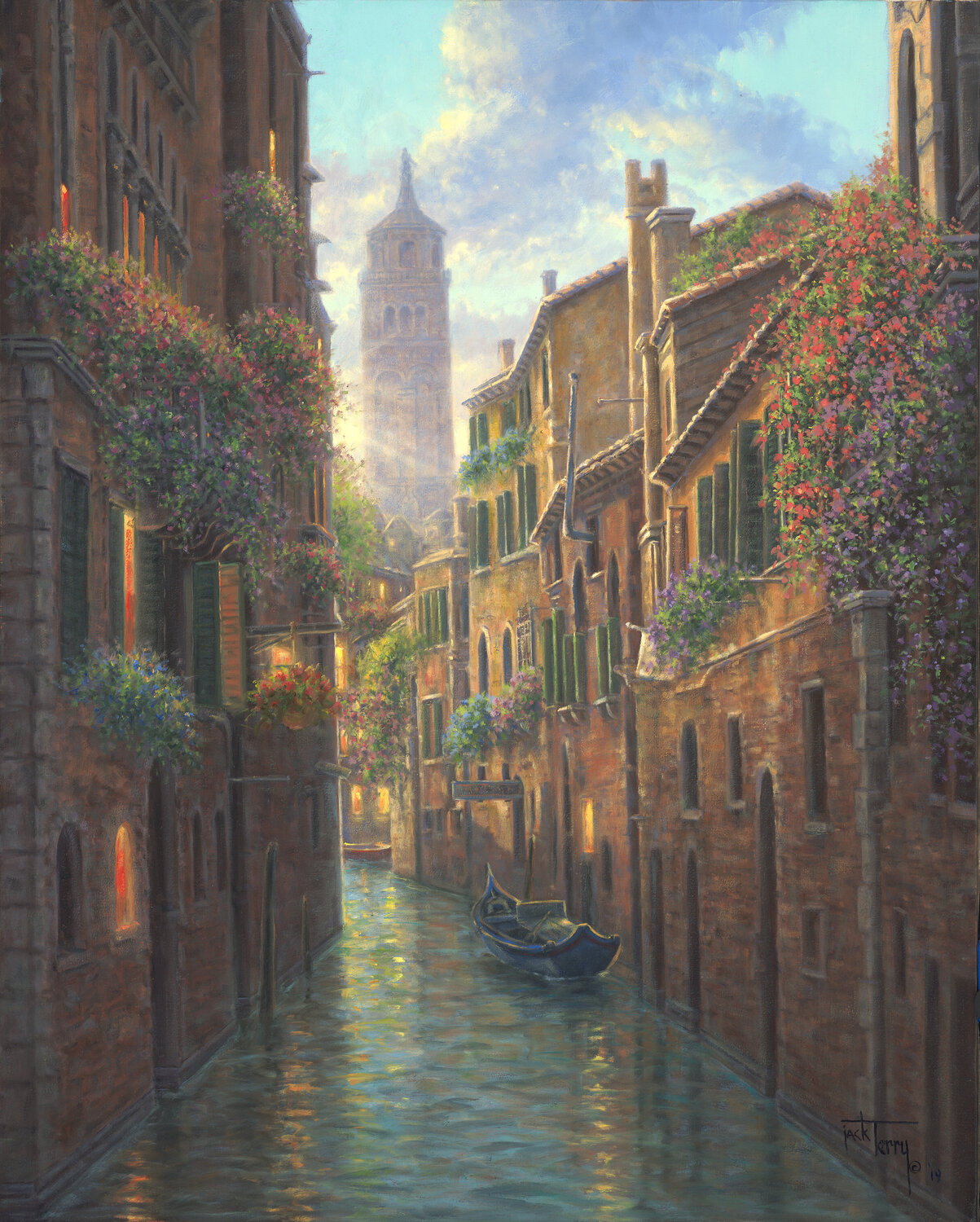 Venetian Sunset Jack Terry Print for sale