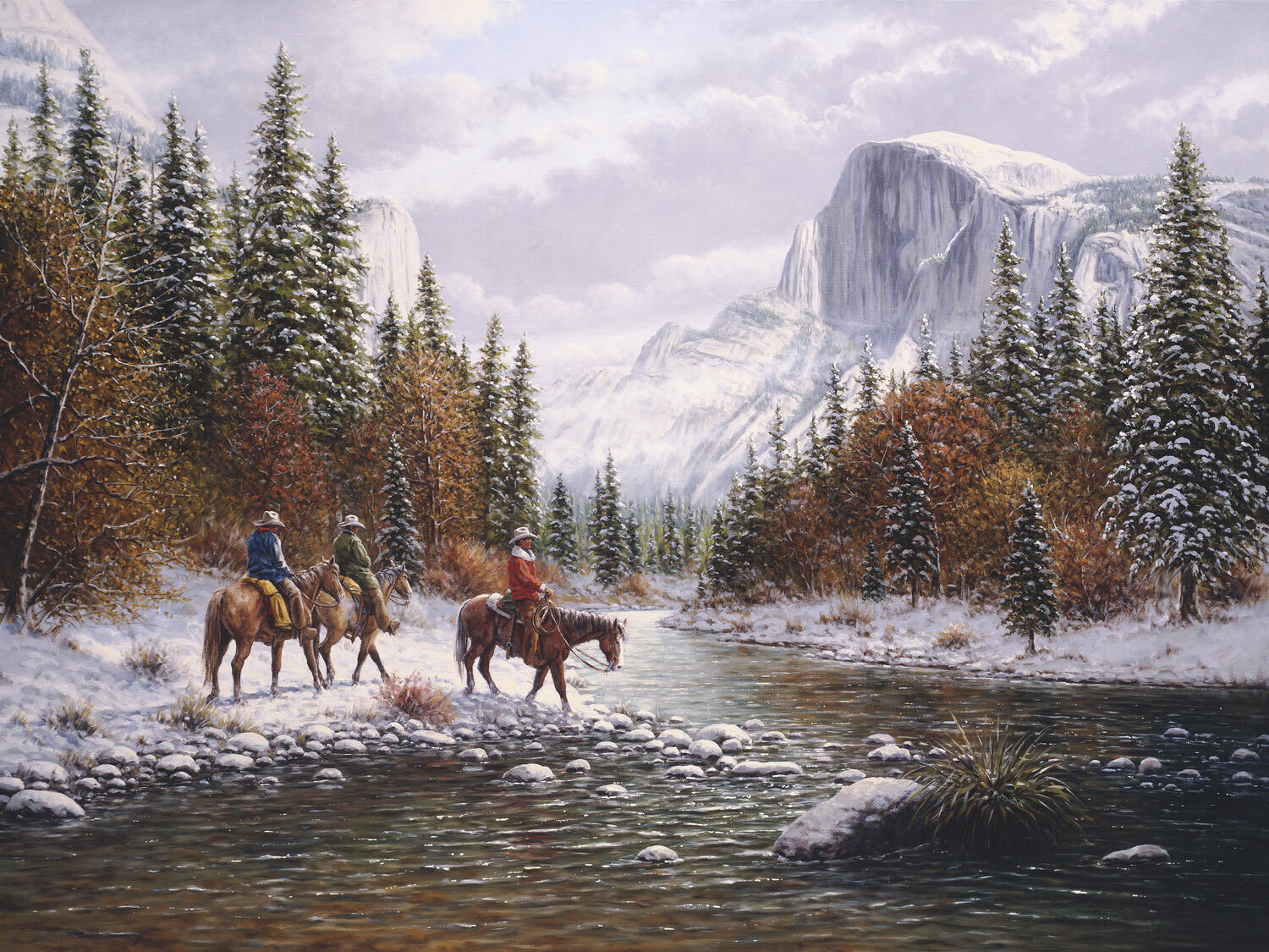 Morning on the Merced Jack Terry Druck zu verkaufen