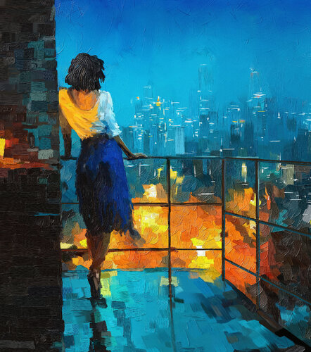 Above the City van Tim Gilliland, Andere media te koop op Singulart