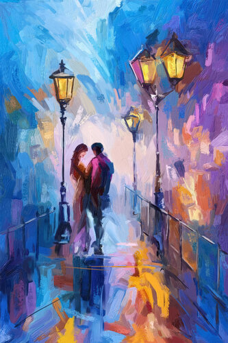 Under Quiet Lamps by Tim Gilliland, Digital for Sale on Singulart