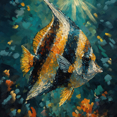 Golden Current, Morerich Idol fish di Tim Gilliland, Digitale in vendita su Singulart