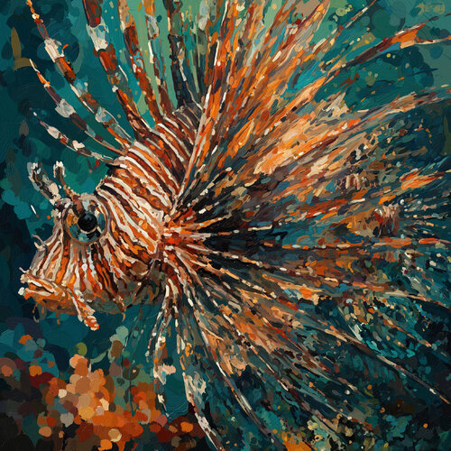 Firefin Drift, Lionfish di Tim Gilliland, Digitale in vendita su Singulart