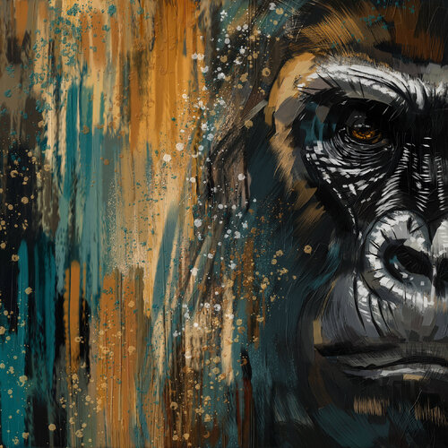 Gorilla, Ancient Witness di Tim Gilliland, Digitale in vendita su Singulart