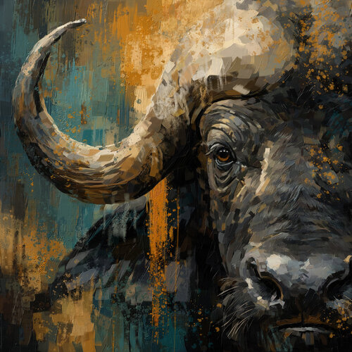 Water Buffalo, Storm Bearer di Tim Gilliland, Digitale in vendita su Singulart