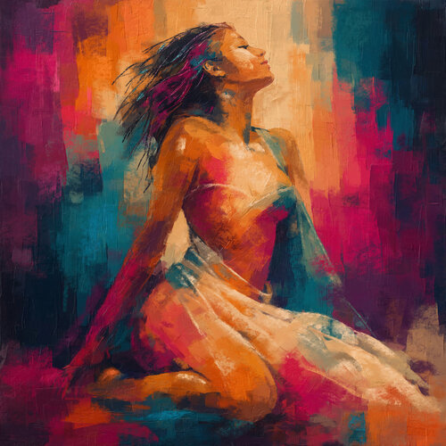 The Warmth Breaks Through P 42x42 by Tim Gilliland, デジタル for Sale on Singulart